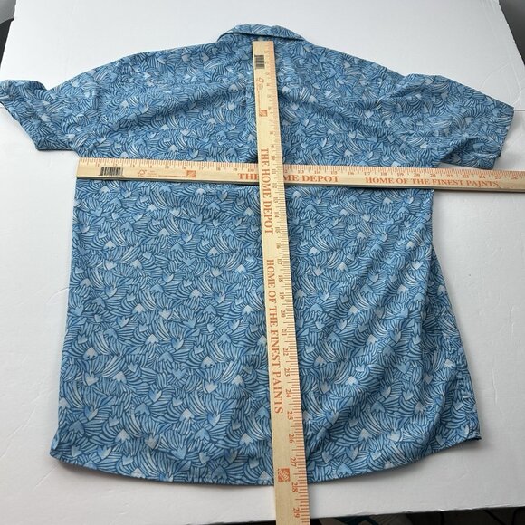 Patagonia Shirt Mens Medium Blue Short Sleeve Button Up Organic Cotton STY52691 - Picture 7 of 8